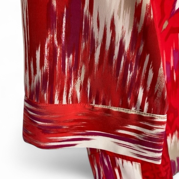 CHICO’S BEADED IKAT TUNIC WOMENS SIZE 1‎ - Picture 6 of 10